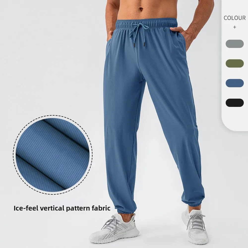 

Мужские нейлоновые крутые свободные спортивные брюки, быстросохнущие эластичные повседневные брюки для бега и фитнеса на открытом воздухе