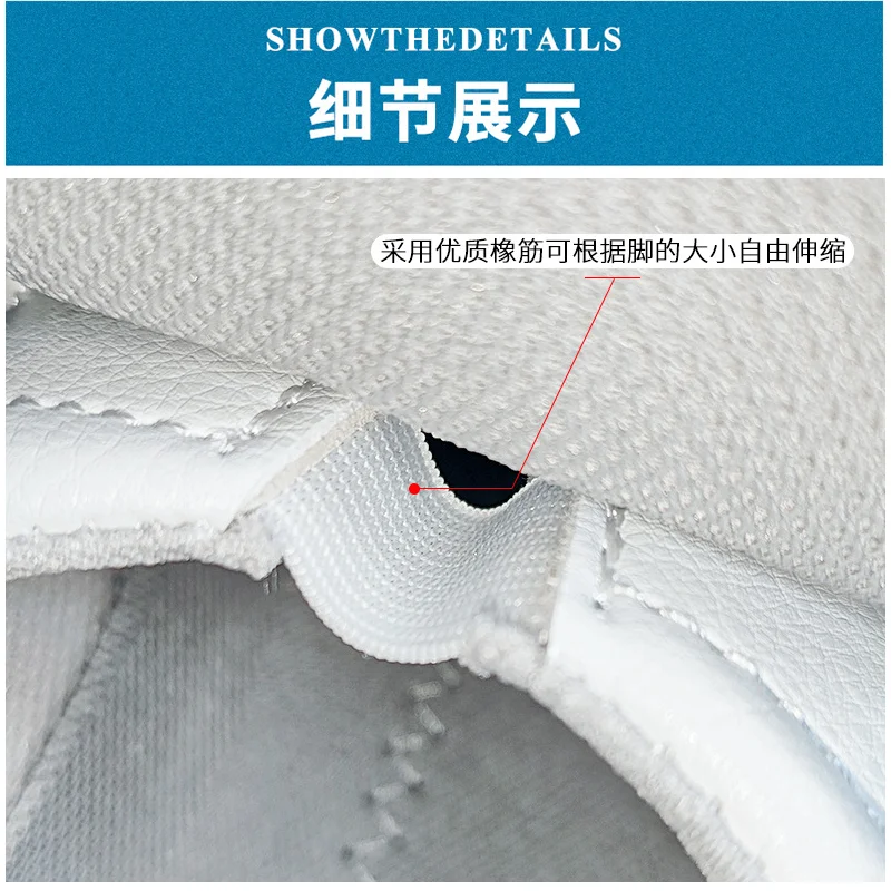 White safety shoes with steel toe, anti static and anti slip, suitable for construction sites, dust-free workshops, steel factor