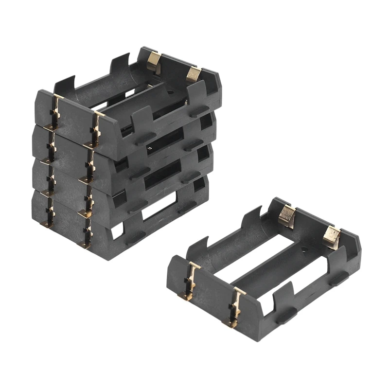 10Pcs/Lot 2 X 26650 Battery Holder SMD With Bronze Pins 26650 Battery Storage Box TBH-26650-2C-SMT