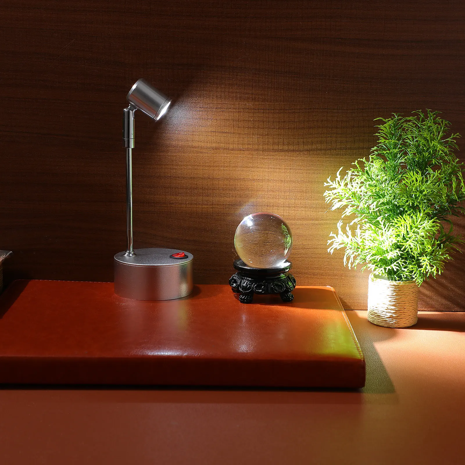 1W Showcase LED Spotlight No Battery Jewelry Counter Exhibition Cabinet Desk Lamp Fashion Spotlight High Brightness