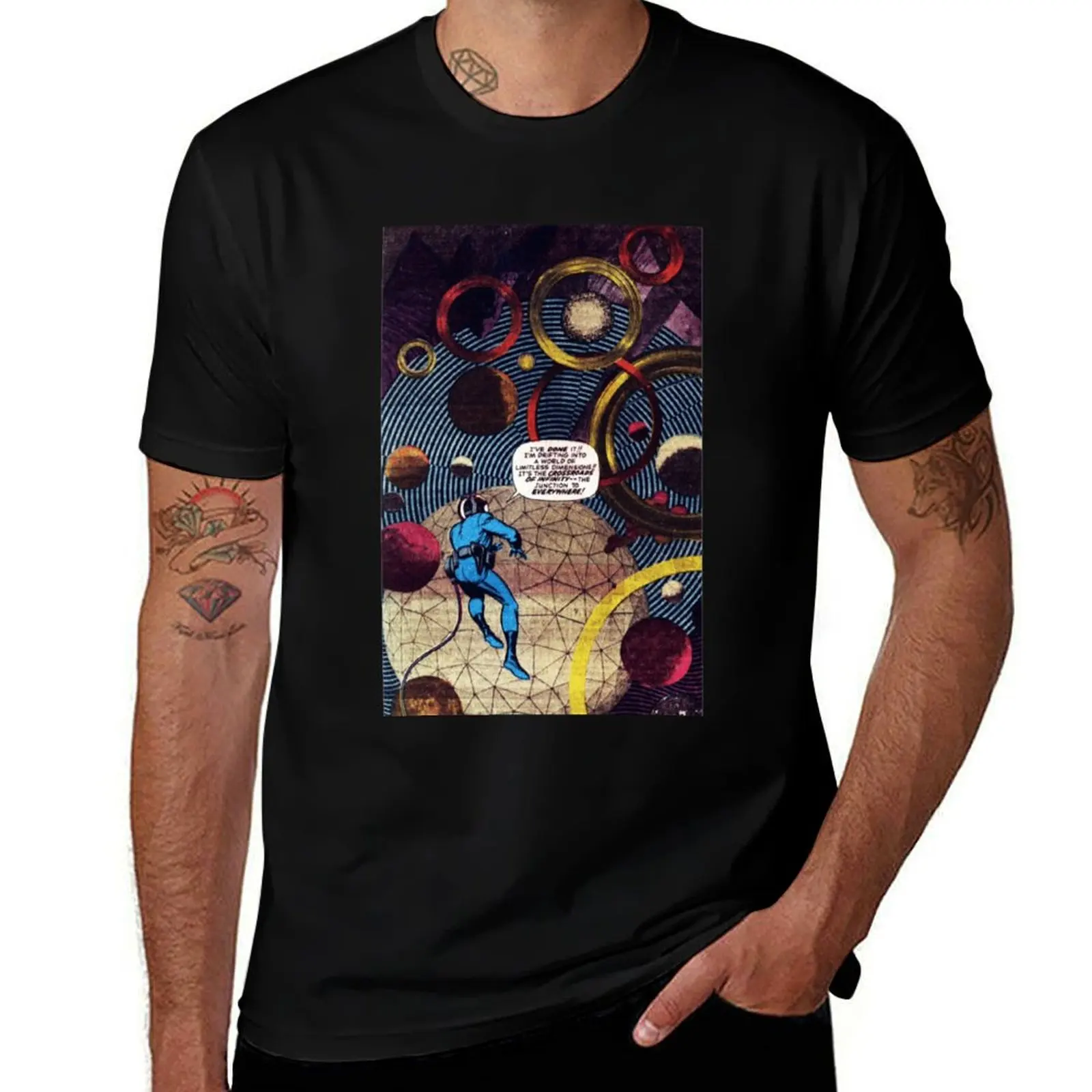 

Jack Kirby's photo collage in Fantastic Four Classic . T-Shirt summer 2025 heavyweights plain t shirts men