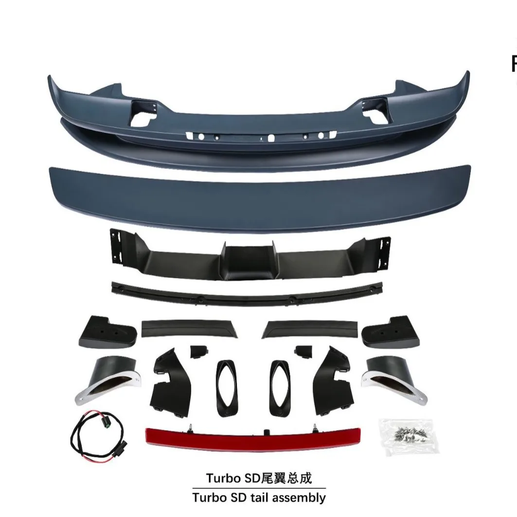 

Suitable Suitable for Upgrade the TURBO SD rear wing assembly of the 19-25 Porsche 992 to be compatible with hardtop models