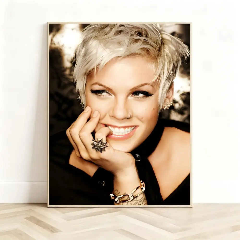 Powerful Vocal Artist A-Alecia Beth Moore Poster Classic Self-Adhesive PP Wall Sticker for Living Room Bar Decor Gift