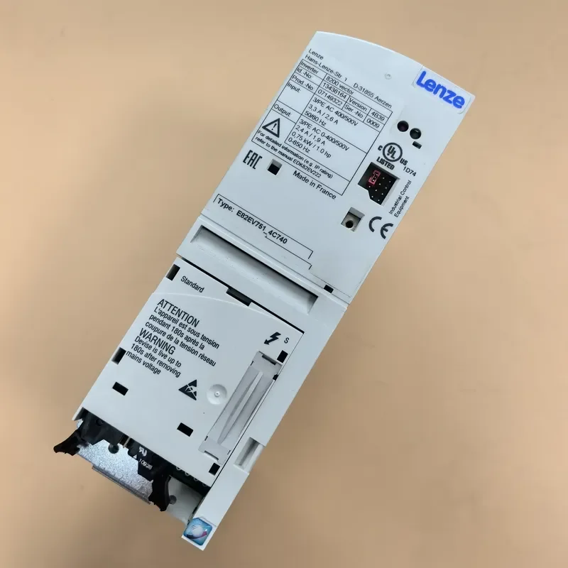 Used Lenze 0.75 KW 8200 Vector E82EV751_4C740 Driver for Offset Printing Machine Water Based Ink 6-Month Warranty