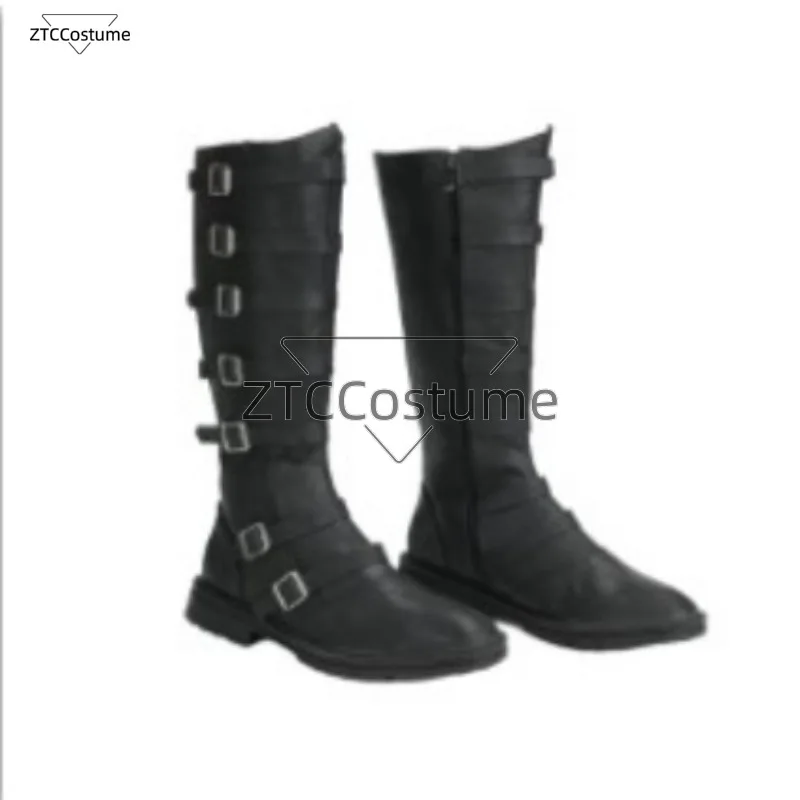 Medieval Halloween Men's Large Size Men's Boots Knight Boots Motorcycle Buckle Boots Party Cosplay Accessories