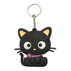 Chococat Cat PVC Keychain Key Ring Cartoon Anime Cute Kawaii Keychains Key Chain Holder Kids Toys for Girls Small Gifts