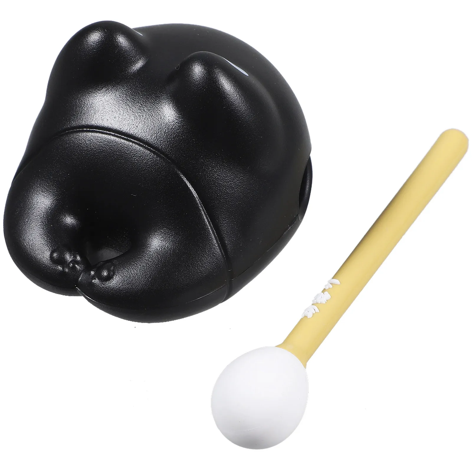 1Set Cartoon Wooden Fish Percussion Instrument Cute Desk Accessory for Workplace Decompression Yoga Dance Music Therapy