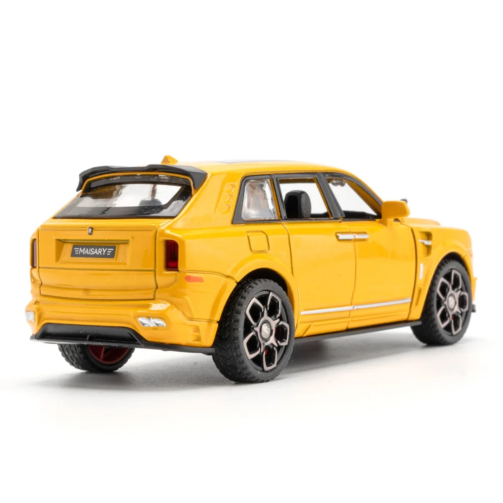 1:36 رولز رويس كولينان سبيكة سيارة نموذج محاكاة دييكاست لعبة معدنية المركبات نموذج الصوت والضوء جمع الأطفال هدية