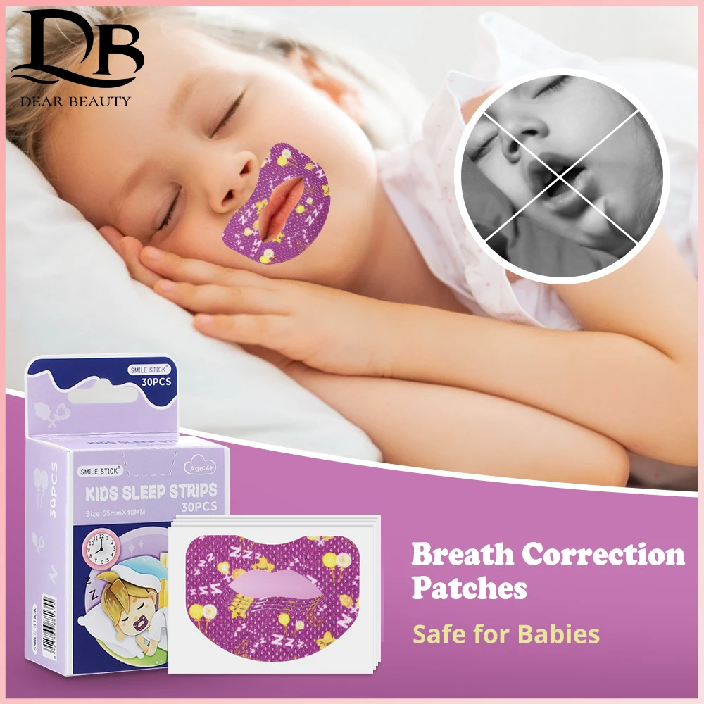 

30pcs Stop Snoring Stickers Breathing Correction Sleeping Sealing Sticker Children's Mouth Closure Tape Prevent Mouth Opening