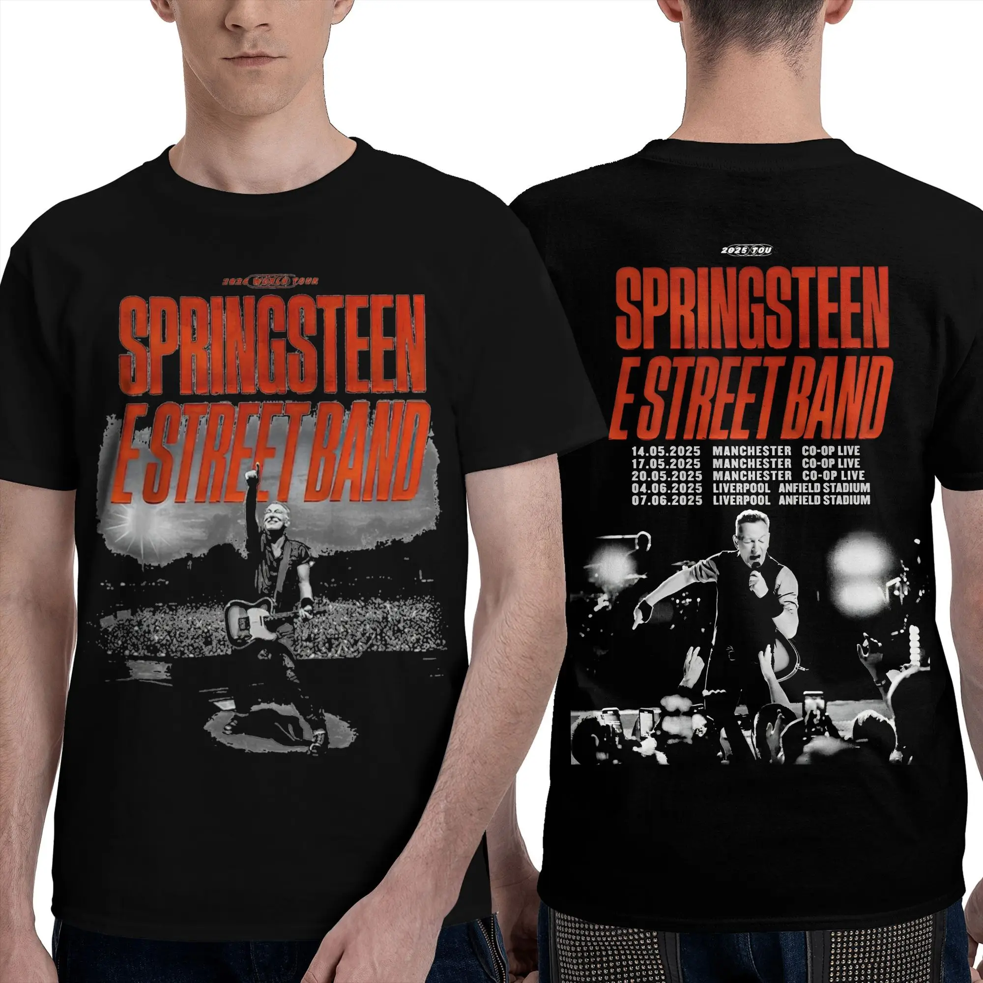 

Забавные футболки Bruceed Springsteened для мужчин и женщин, футболка из чистого хлопка с принтом, одежда