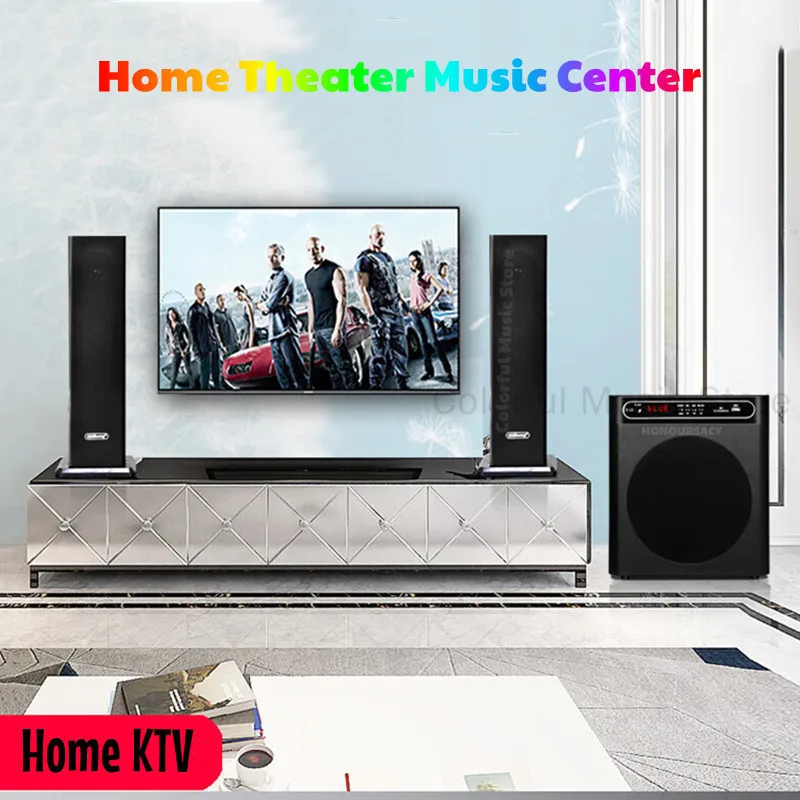 

Home Theater Music Center Home Karaoke Set High-power 8-inch Bluetooth Speaker Living Room TV Voice Box Surround Sound Subwoofer