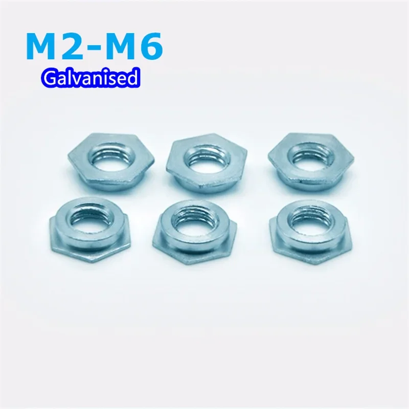 Peijian M2.5m3m4m5m6 Metric Self Clinching Flush Nut Carbon Steel Pem Self-clinching Nuts Pressure Riveting Nut Thin Board