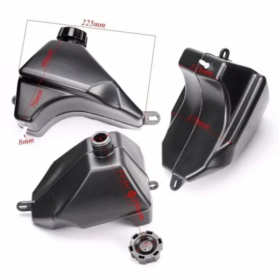 Mini Motorcycle ATV Quad Bike Kart Gasoline Fuel Tank With Cover Suitable Fits  Fit for 4 Stroke 50cc to 125cc  1x