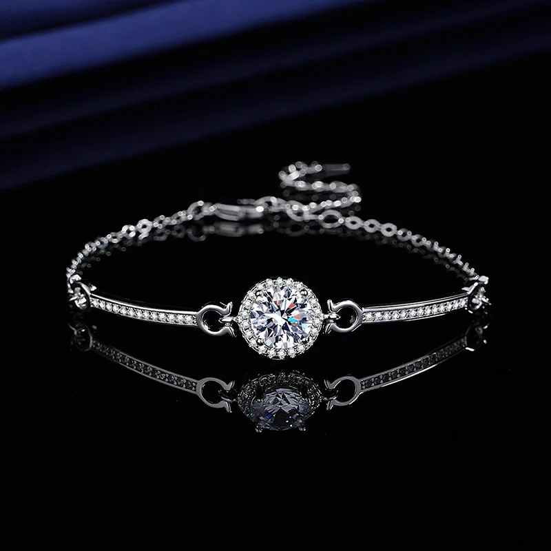 

New Korean version hot selling round bag with luxurious zircon inlay bracelet for women's personality and versatile accessories