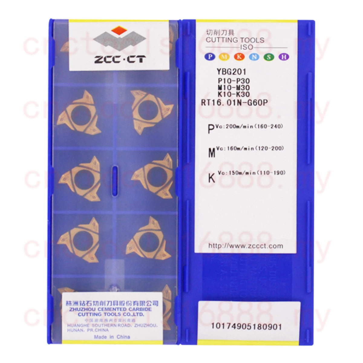 

Zcc.Ct Rt16.01N-3.00Gm Ag55 Ag60 G55P G60P Ybg201 Carbide Insert Rt16.01N Inserts