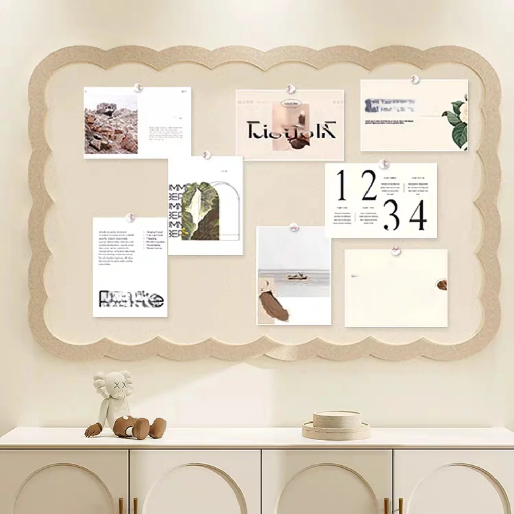 Thickened Felt Cork Board Felt Wall Tiles Self-Adhesive Wall Panels Bulletin Board Pin Board