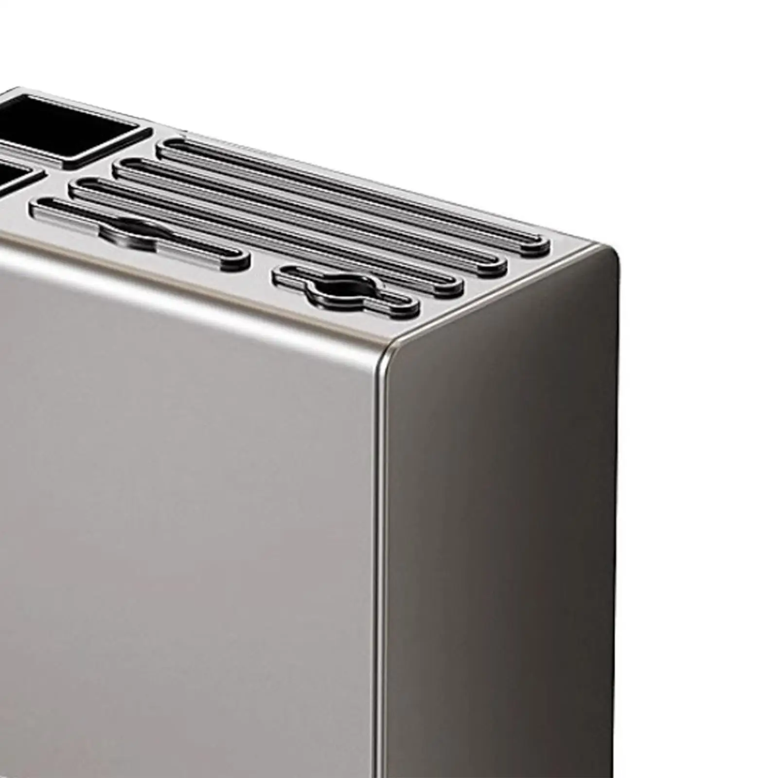 Knife Block Multi Grids with Drain Tray Storage Rack Modern Drying Rack