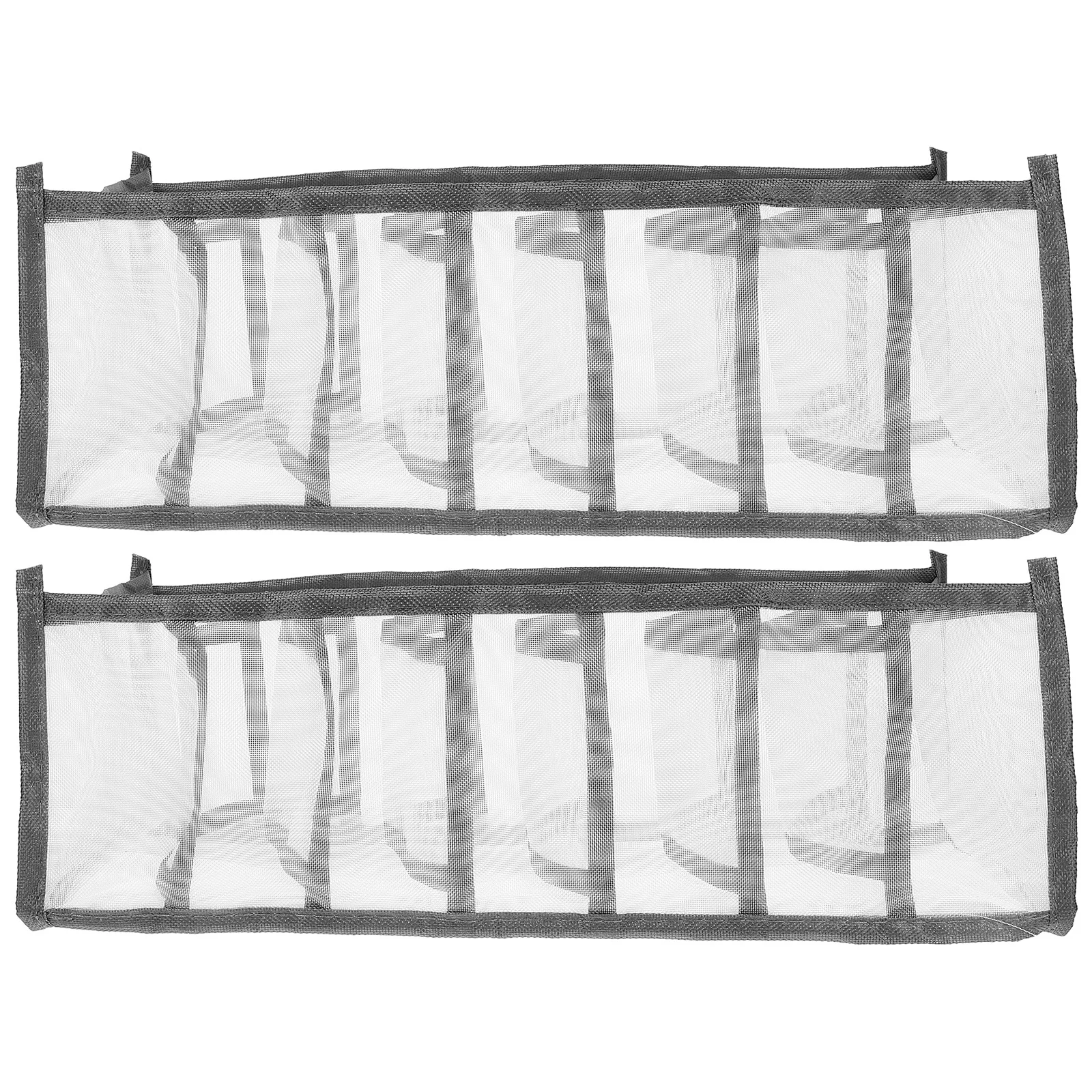 

2pcs Underwear Storage Box Multi-Grid Socks Organizer Foldable Wardrobe Divider Wear-Resistant Drawer Container Cabinet Closet