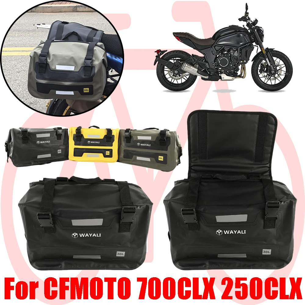 For CFMOTO 700CLX 250CLX 700CL-X 700 CL-X 250 CLX Motorcycle Saddlebag Pannier Quick Release Luggage Storage Bags Waterproof Bag