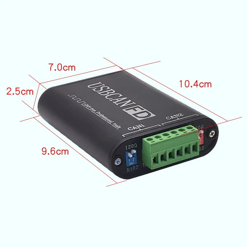 USBCANFD Network Analyzer Dual Channel FD Fully Isolated Analyzer USB To CANFD 5Mbps