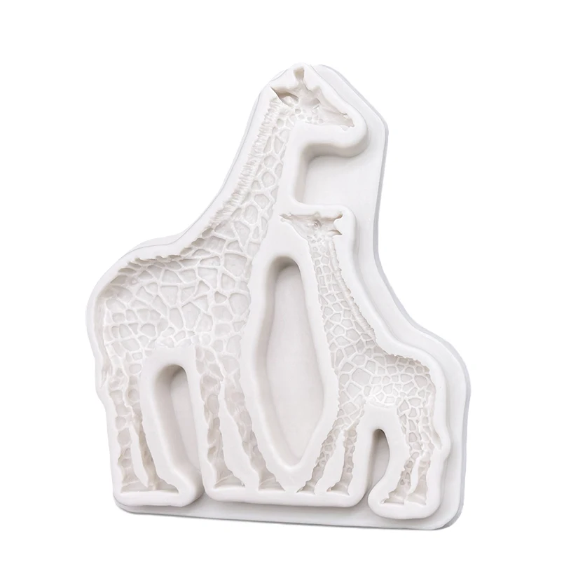 3D Dschungeltiere Giraffe/Löwe/Elefant Silikonform Fondant Schokoladenform Kuchendekorationswerkzeuge DIY Tonmodell Backzubehör – Detail 11