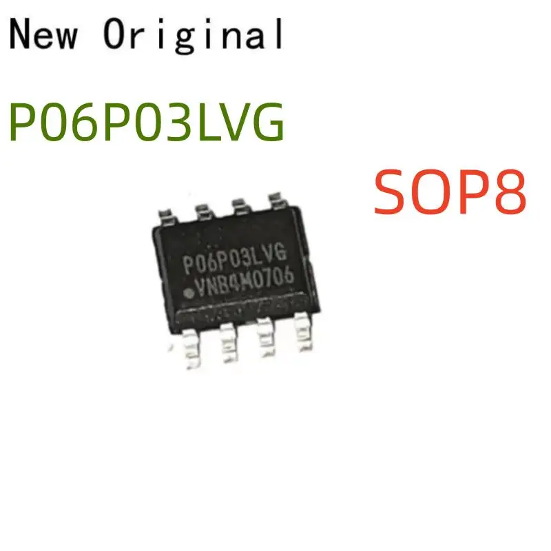 P06P03Lvg Pogp03Lvg Sop8 New and Original P-Channel Logic Level Enhancement Mode Field Effect Transistor