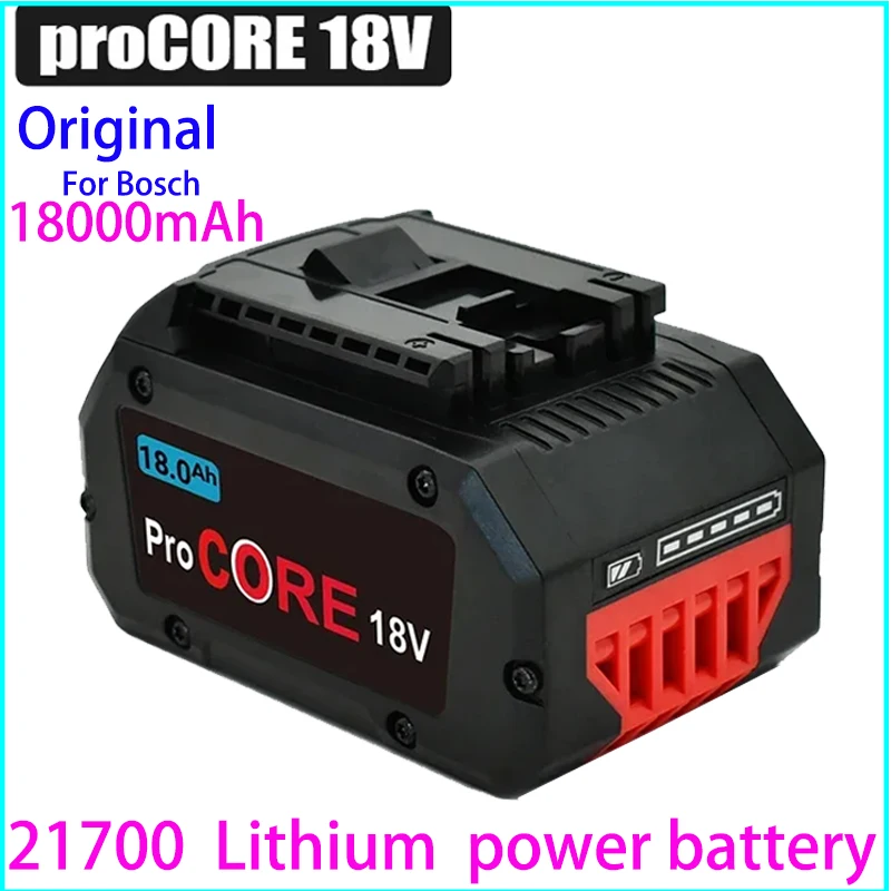 

100% New Pro core18V 18.0Ah Lithium-Ion Battery Pack GBA18V80 for Bosch 18 Volt MAX Cordless Power Tool Drills, Free Shipping