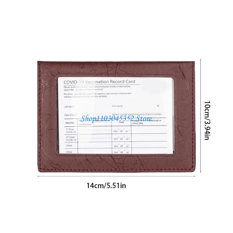 حامل بطاقات مدمج بلون موحد لجواز السفر مع فتحة شفافة لبطاقة الهوية وحقيبة تخزين من البولي فينيل كلوريد المقاوم للماء #6