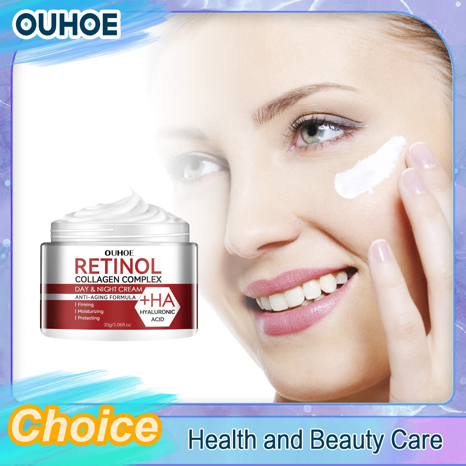 

Retinol Cream Original Wrinkle Remover Anti Aging Creams for Face Firming Pores Collagen Smooth Whitening Moisturizer Skin Care