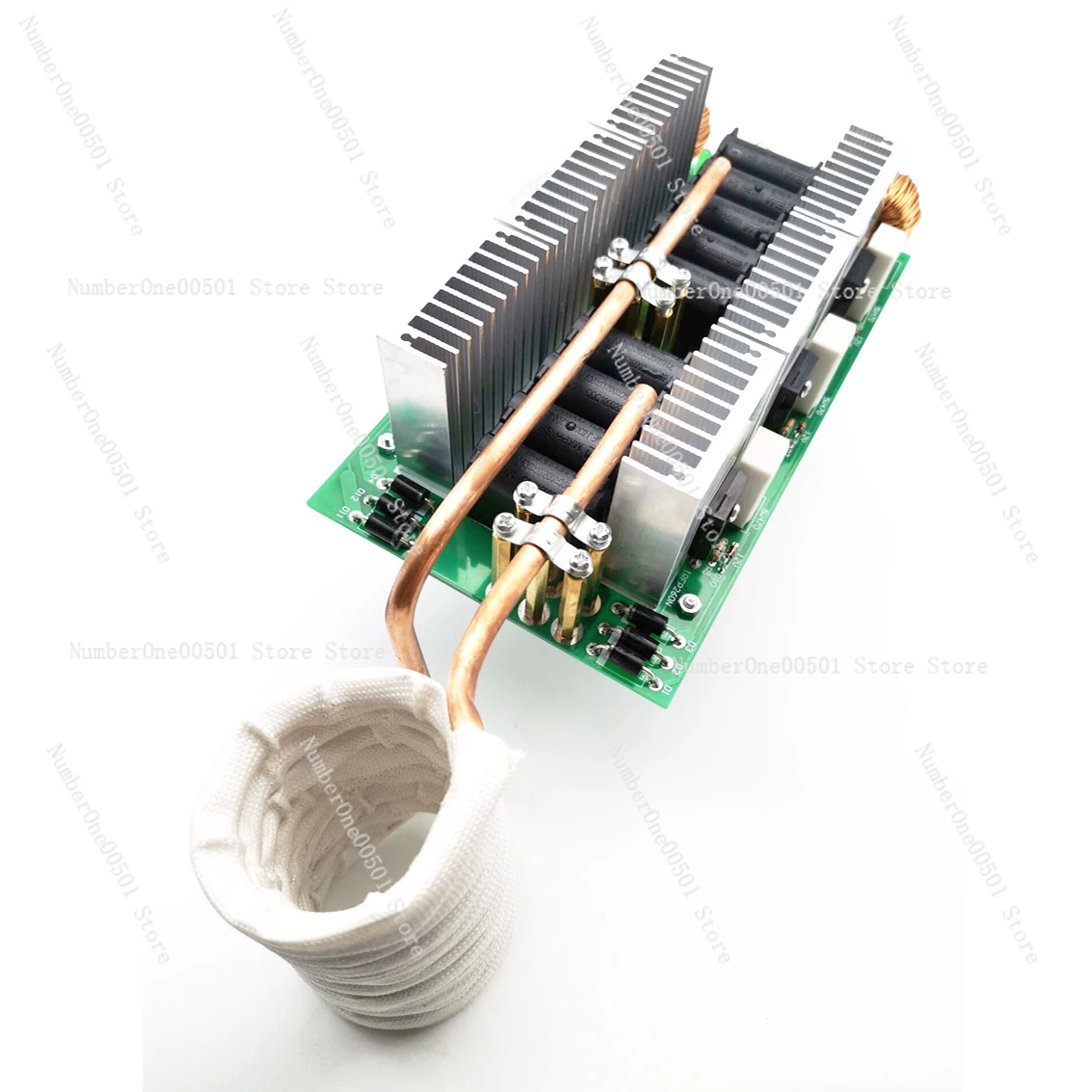 

3000W 50A Tapless 6-tube ZVS High Frequency Induction Heating Machine Quenching Module DIY Kit