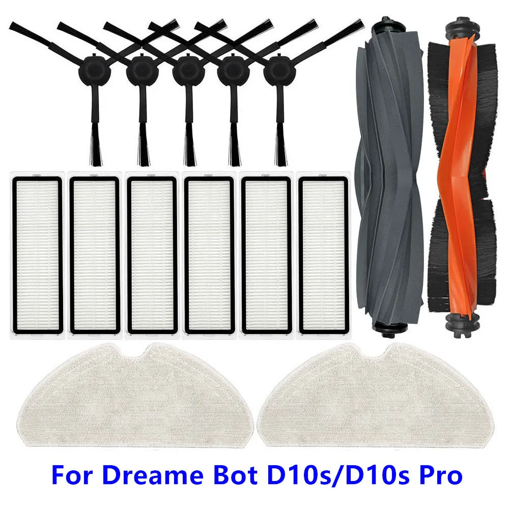 For Dreame Bot D10s Main Side Brush Hepa Filter Mop Pad For Dreame Bot D10s Pro Robot Vacuum Cleaner Accessories