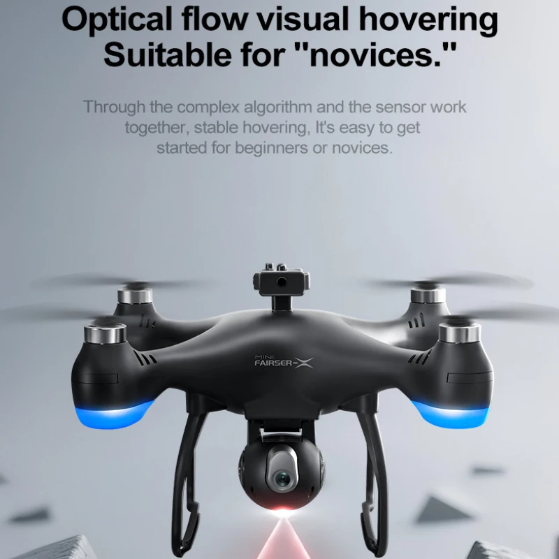 โดรนควบคุมระยะไกล 8K ESC กล้องอัจฉริยะ หลบหลีกสิ่งกีดขวาง จอใหญ่ รีโมทคอนโทรล 2.4G ระบบ Brushless Optical Flow Hover WIFI FPV