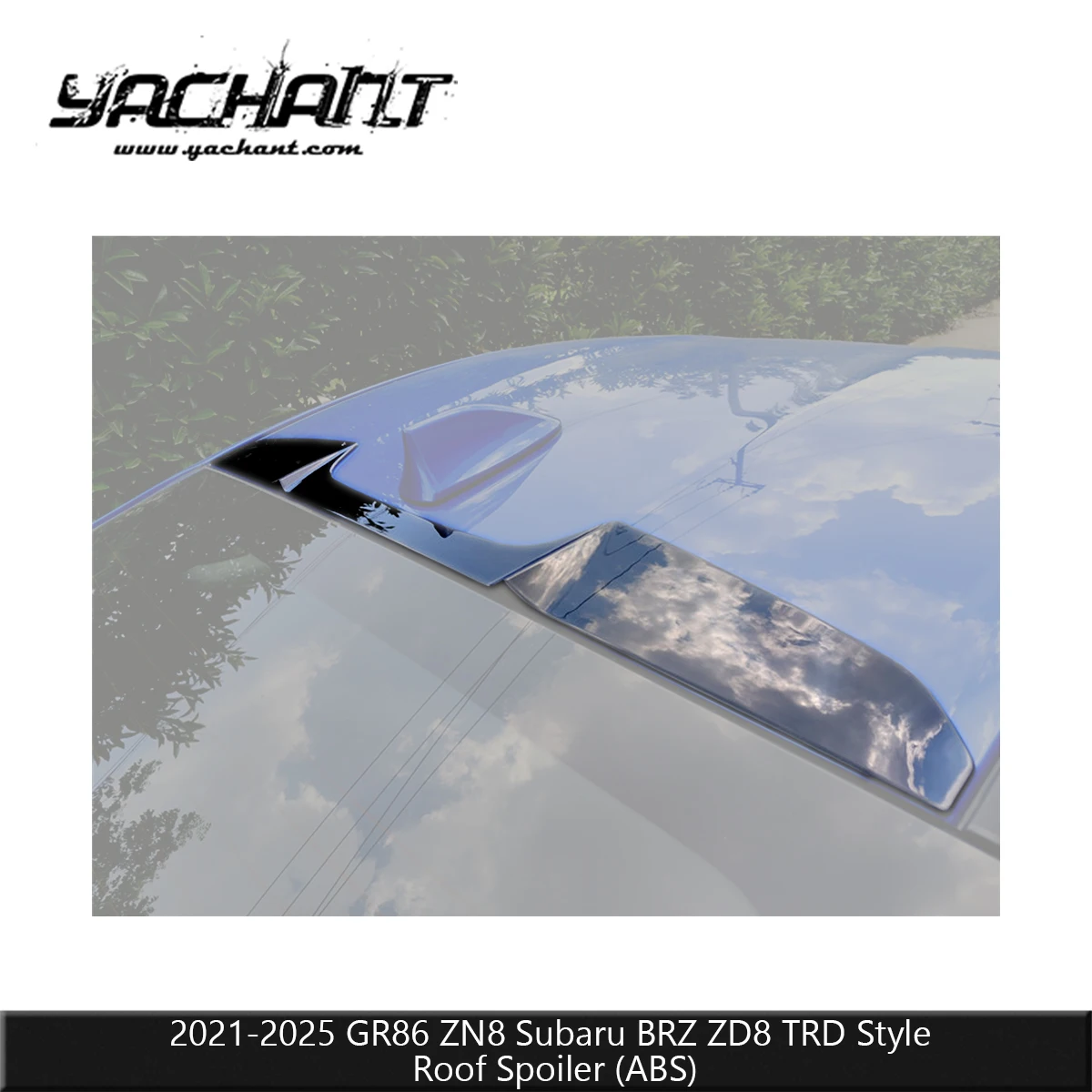 ABS-Kunststoff TRD-Style Dachspoiler passend für 2021-2025 GR86 ZN8 BRZ ZD8 Heckdachverlängerung Sport-Außenverkleidung