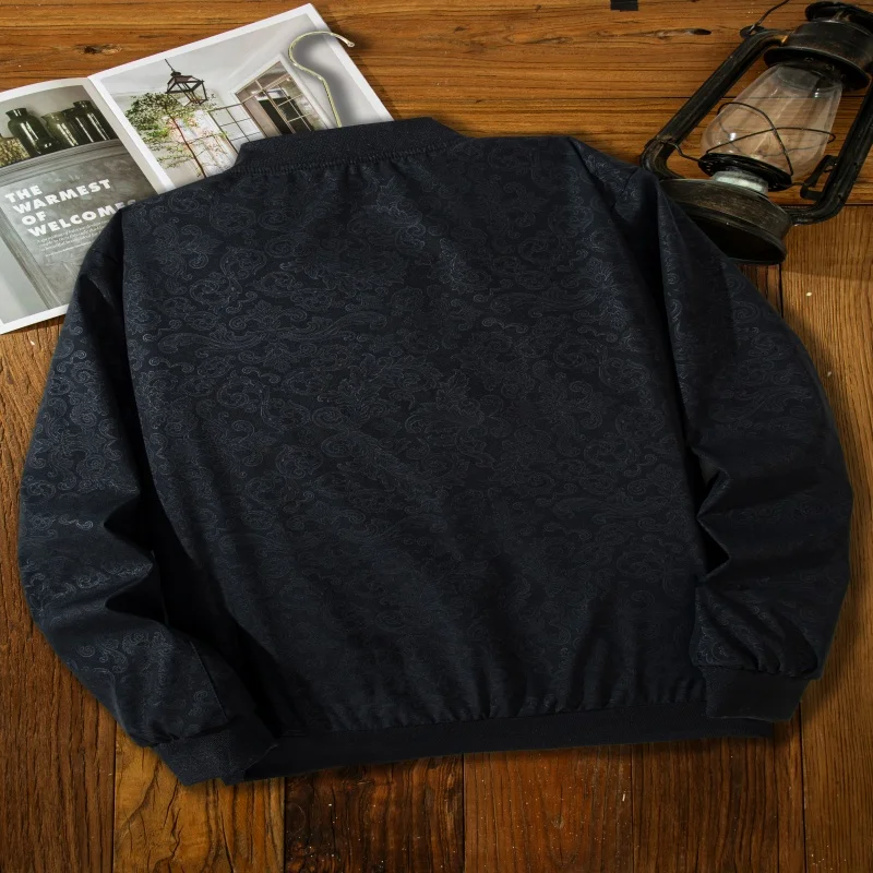 الربيع والخريف الرجال الصيد في الهواء الطلق عادية يندبروف تنفس العصرية المطبوعة سترة مريحة معطف عصري متعدد الاستخدامات #2