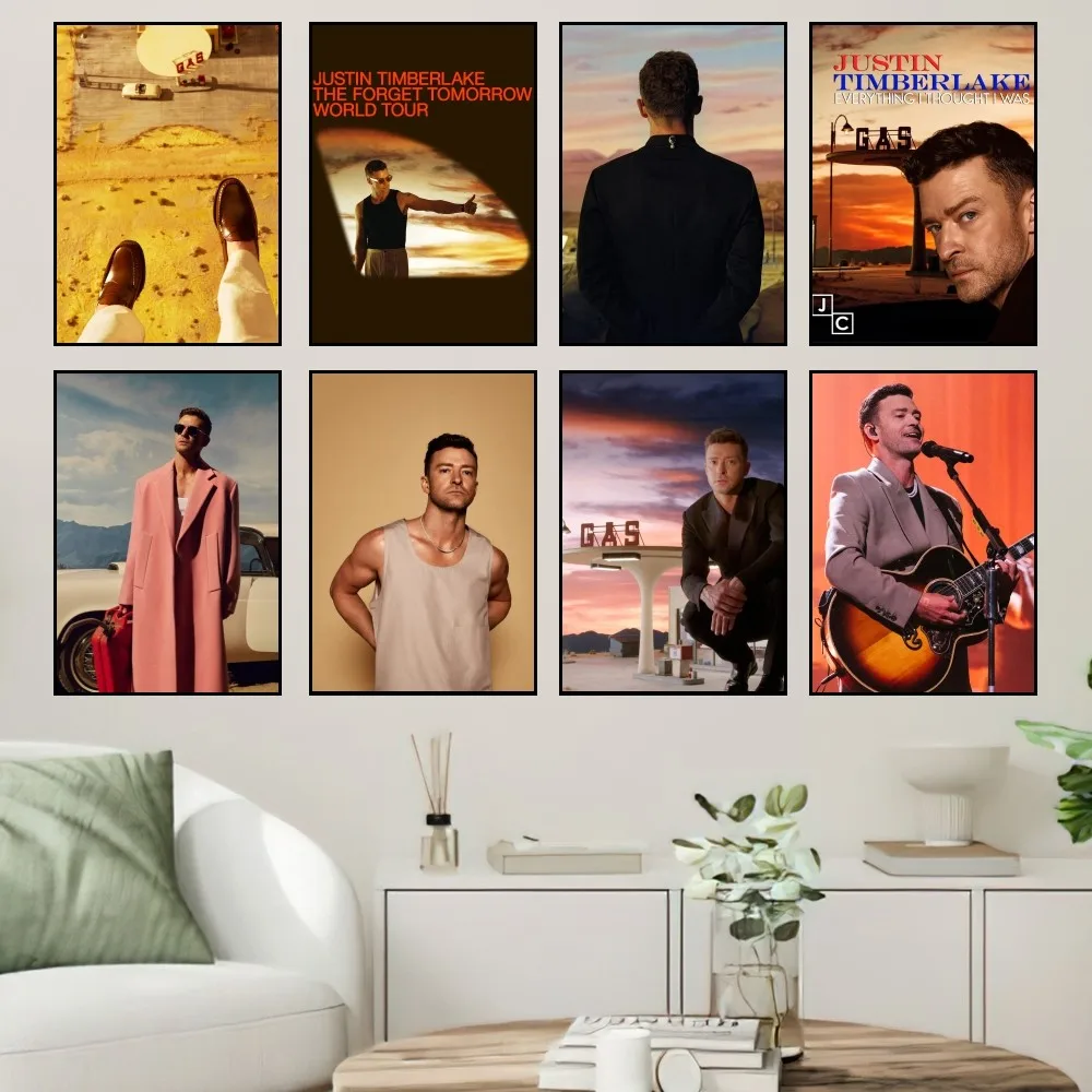 

Singer Justin Timberlake Everything I Thought It Was Poster Small Prints Wall Painting Bedroom Living Room Wall Sticker Office