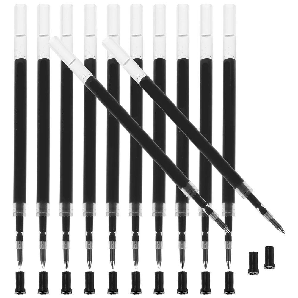 

40 шт., стержни для ручек, нейтральные чернила, гладкий пресс, стержни для гелевых ручек, сменные стержни для офисных канцелярских принадлежностей, письменные принадлежности