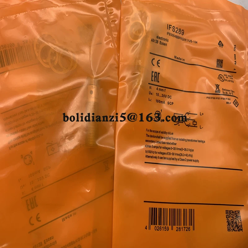 Novo interruptor do sensor de proximidade, em estoque, IFS274, IFS280, IFS281, IFS282, IFS283