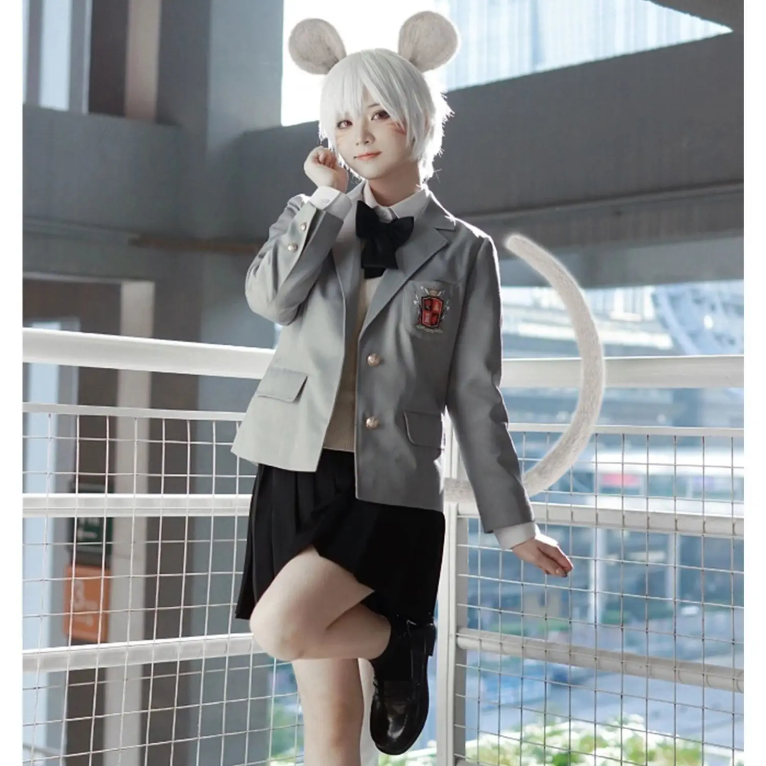 Cute Plush Hamster Ear Headband, Cosplay Set For Anime Conventions, Lolita JK Ear Hair Accessory