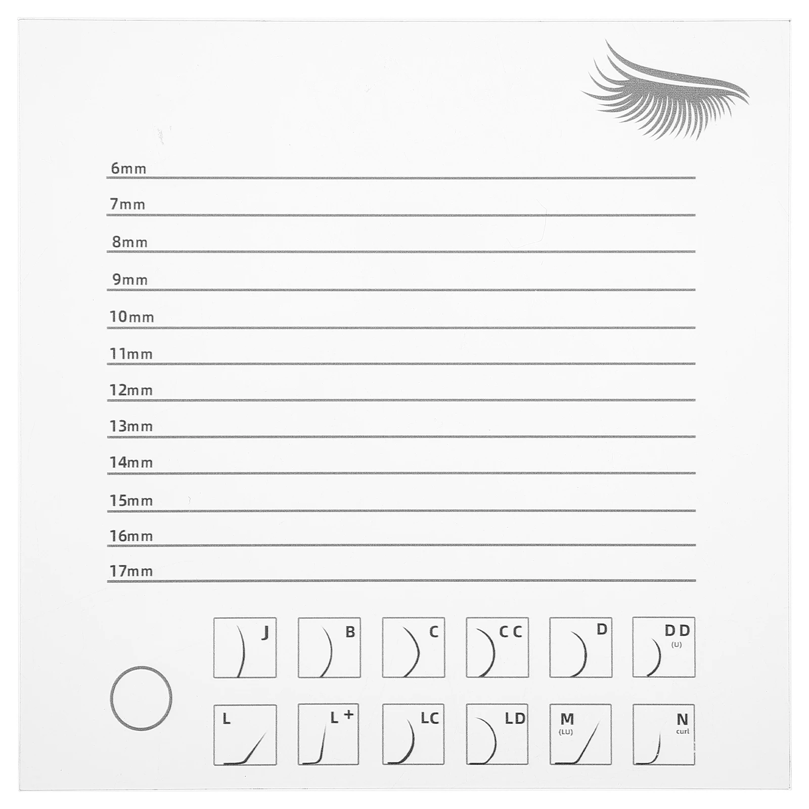 

Eyelash Extension Tray Display Board Fake Eyelashes Holder Plate Extensions
