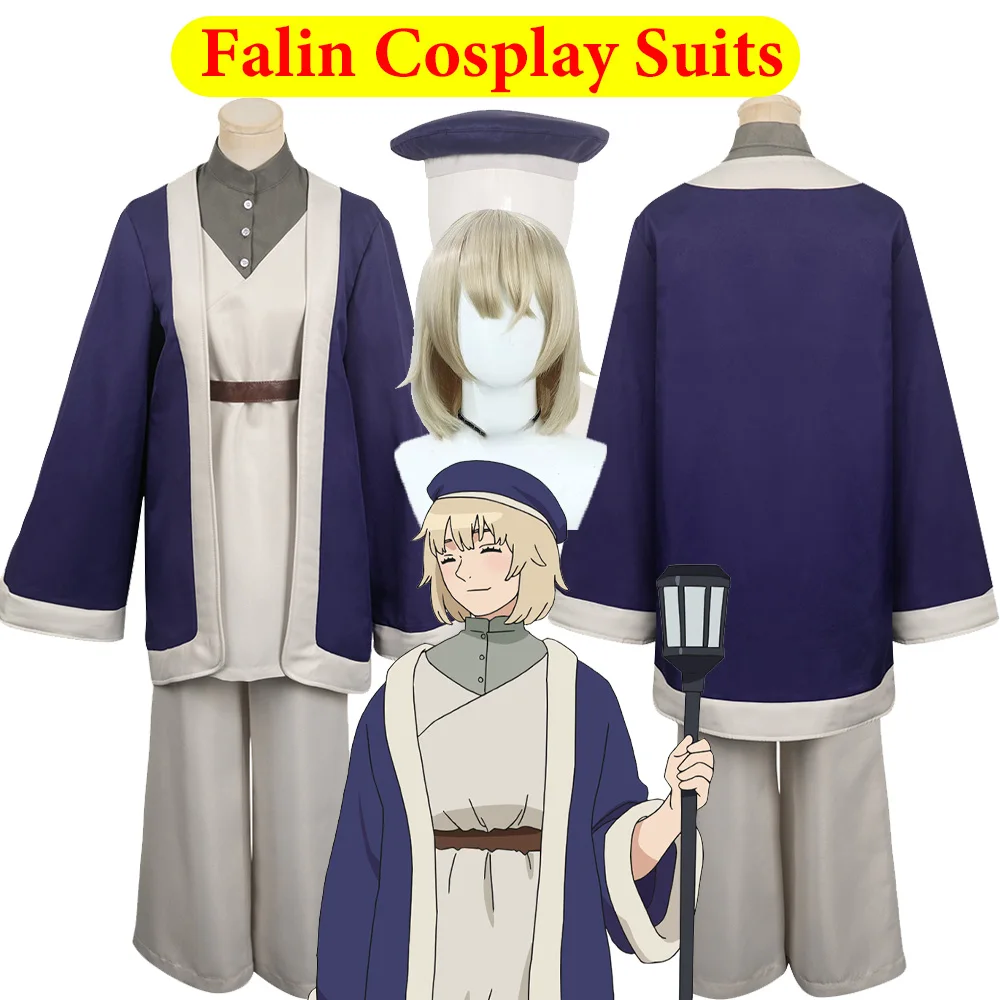 

Falin Косплей Костюм Парик Шляпа Вкусное Аниме в Dungeon Рубашка Для Ролевых Игр Брюки Плащ Комплект Одежды Наряды Хэллоуин Карнавальный Костюм