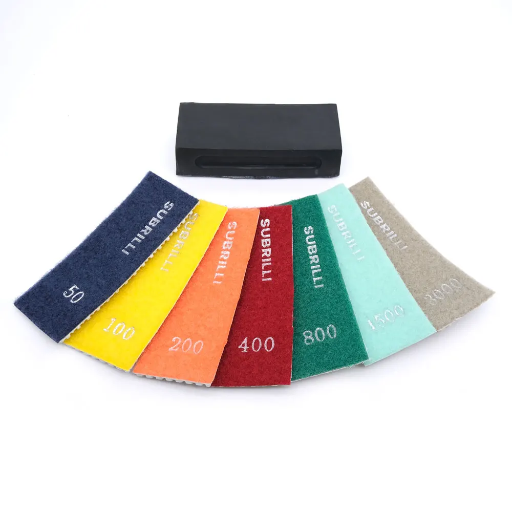 Diamond Hand Polishing Pad Sanding Grinding Sheet For Glass Stone Marble Ceramic Tile Rubber Backer Pad Grit 50-3000 Dropship