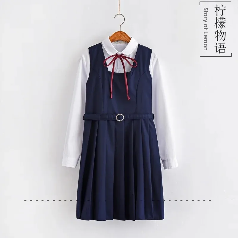 Student Uniform School Uniform Class Uniform Shirt Soft Sister Skirt Cherry Blossom Sister Sailor Dress Set Japanese Style