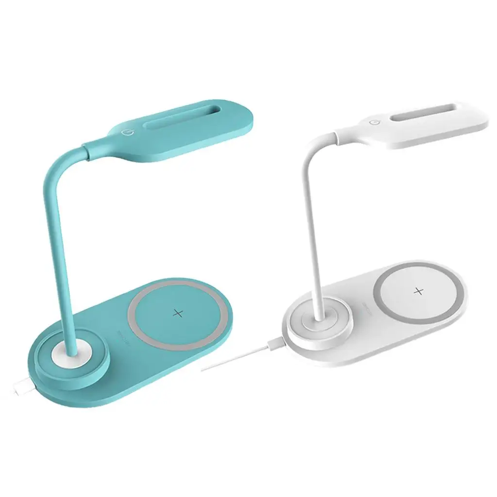 Светодиодная настольная лампа, лампа для зарядки, Внешнее зарядное устройство, USB-порт для зарядки, регулируемая яркость, 3 режима освещения, подарок