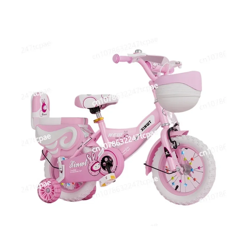 Children's bicycle 3 years old 6 years old 9 years old Bicycle foldable with auxiliary wheels Boys and girls riding bicycles