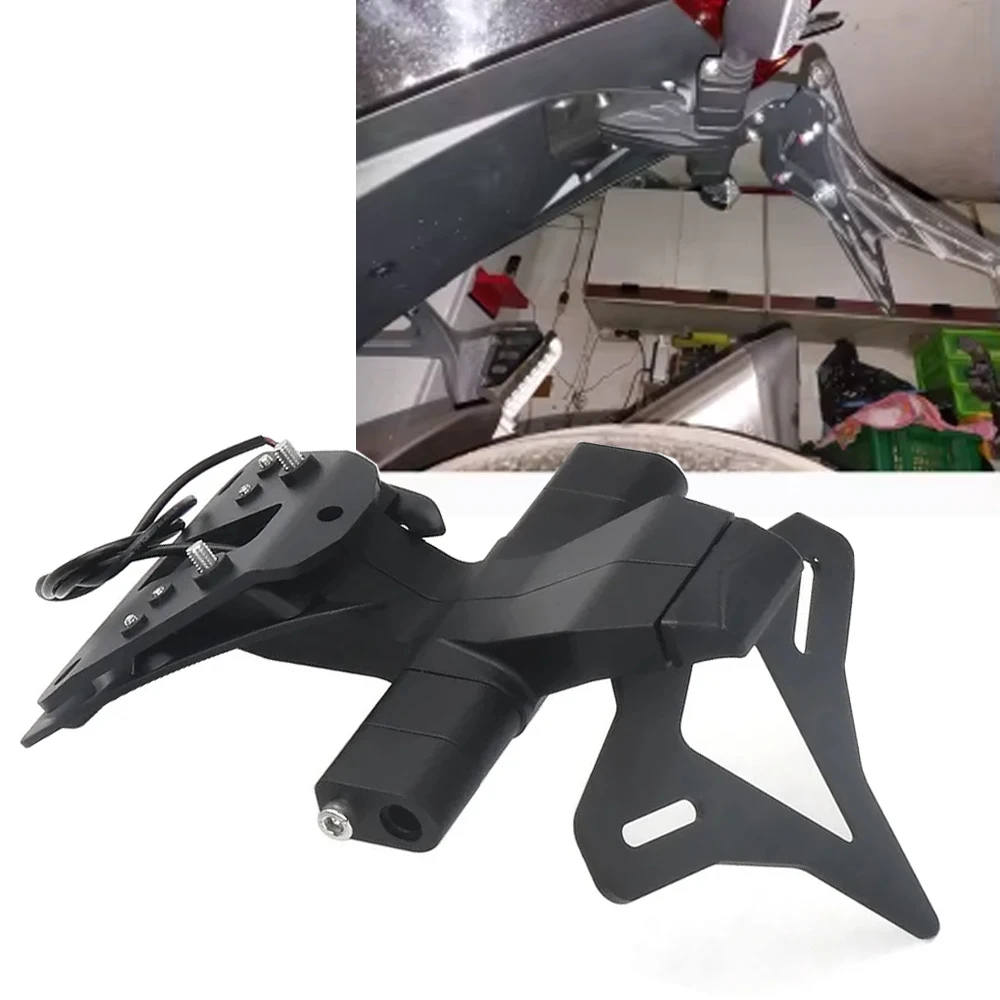 

for Aprilia Tuono V4 1100 License Plate Holder Rear Short Tail Tidy Tailstock Frame Bracket Motorbike Accessories 2021-2023 2024