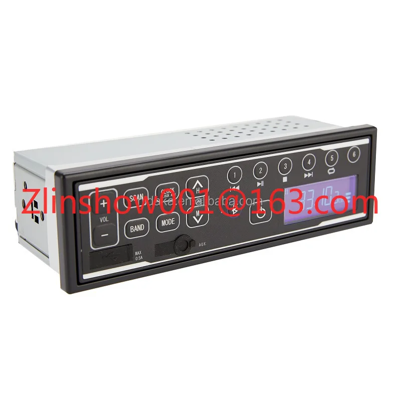 Radio de máquina pesada de 12V 24V con Bluetooth BT carga USB 0.5A AUX para Radio de coche excavadora Hitachi Takeuchi Komatsu
