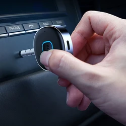 1PCS NEW For J33 Wireless Bluetooth Receiver AUX Car Stereo Amplifier Headphone Bluetooth Audio Converter 5.0 Bluetooth Adapter