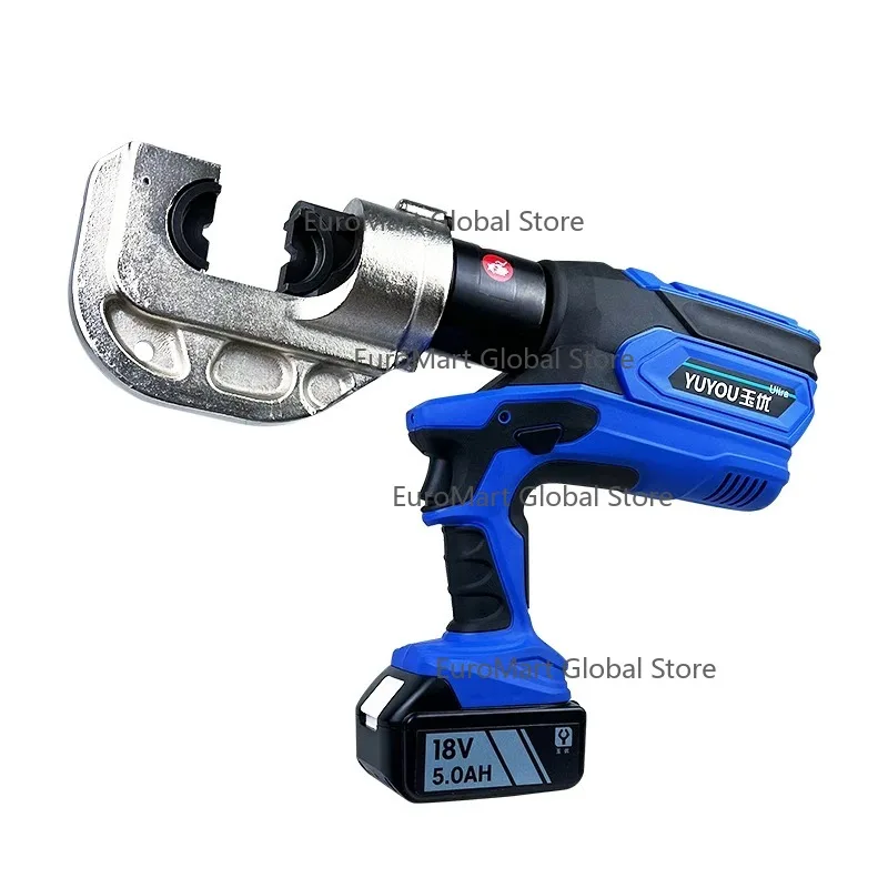 

Аккумуляторный электрогидравлический пресс-клещи EZ-400U с литиевой батареей, 2-в-1, для обжима кабелей, гидравлический инструмент для медных проводов