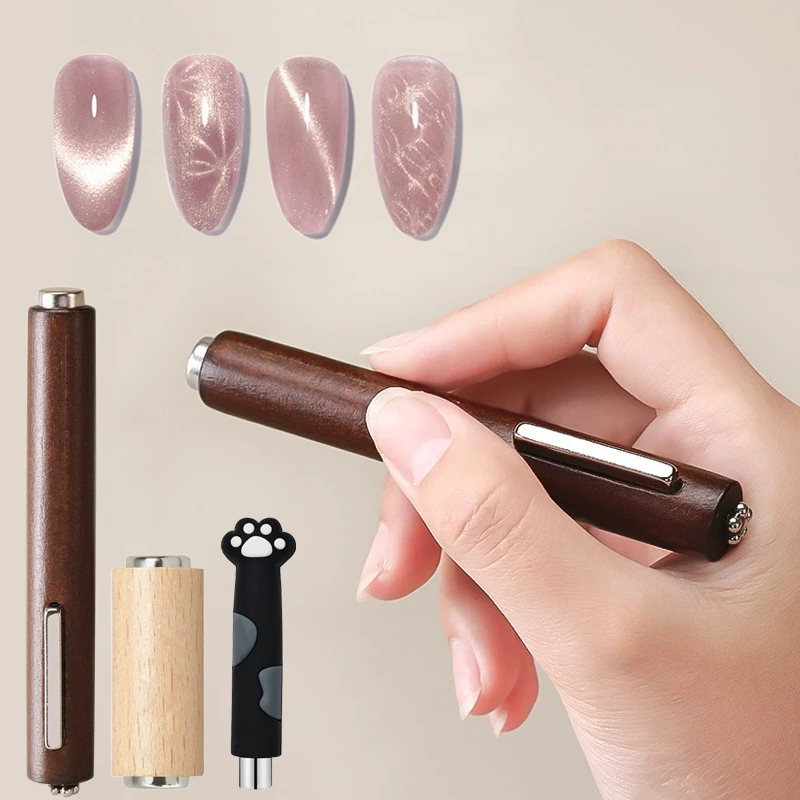 

3 IN 1 Multi-function Cat Eye Magnet Nail Art Magnetic Stick 130mm Super Strong Gel Polish Magnet Pen Large Cylinder Magnetic