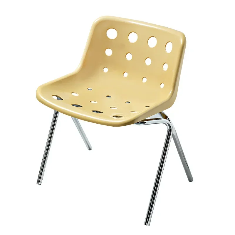 Medieval cheese Korean ins style Internet celebrity restaurant hole chair Simple coffee shop Milk tea shop Backrest dining chair